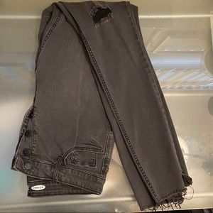 Old Navy 12 Tall Grey Super Skinny Jeans